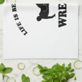 Design met windvectoren theedoek (Gevouwen)