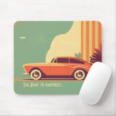 Design Mousepad - Retro 60s Muismat (Met muis)