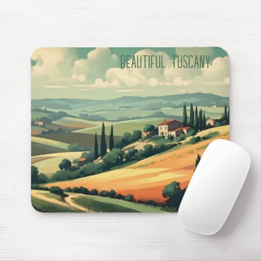 Design Mousepad - Wunderschönes Toskana Muismat (Met muis)