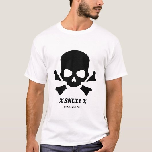 Design Music X Skull X design T-Shirt (Voorkant)