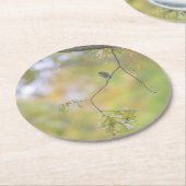 design natuur ronde kartonnen onderzetter (Gebogen)