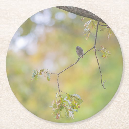 design natuur ronde kartonnen onderzetter (Voorkant)