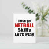 DESIGN NETBALL SKILLS BRIEFKAART (Staand voorkant)