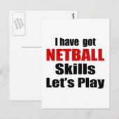 DESIGN NETBALL SKILLS BRIEFKAART (Voorkant / Achterkant)