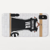  design netball zwart-wit Case-Mate iPhone case (Achterkant (horizontaal))