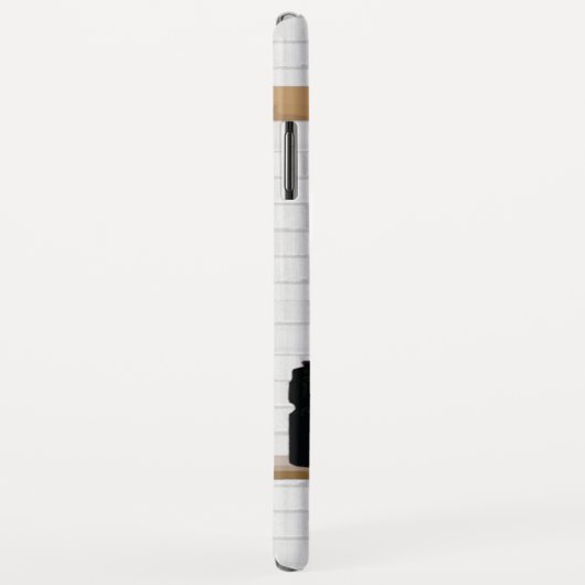 design netball zwart-wit Case-Mate iPhone case (Achterkant/rechts)