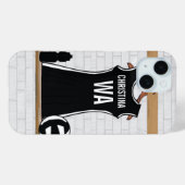  design netball zwart-wit Case-Mate iPhone case (Achterkant (horizontaal))