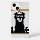 design netball zwart-wit Case-Mate iPhone case (Achterkant)