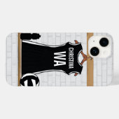 design netball zwart-wit Case-Mate iPhone case (Achterkant (horizontaal))