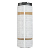 design netball zwart-wit thermosbeker (Achterkant)