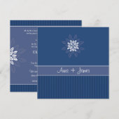 Design No.2 Uitnodiging - NAVY (Voorkant / Achterkant)