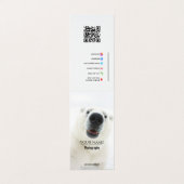 Design Now - QR-code, sociale media en tekst toevo Visitekaartje (Buitenkant ongevouwen)