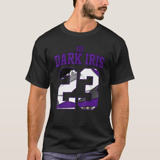 Design Number 23 Dripping Shoes Paars Dark Iris 3 T-shirt (Voorkant)