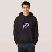Design Number 23 Dripping Shoes Purple Dark Iris 3 Hoodie (Voorkant volledig)
