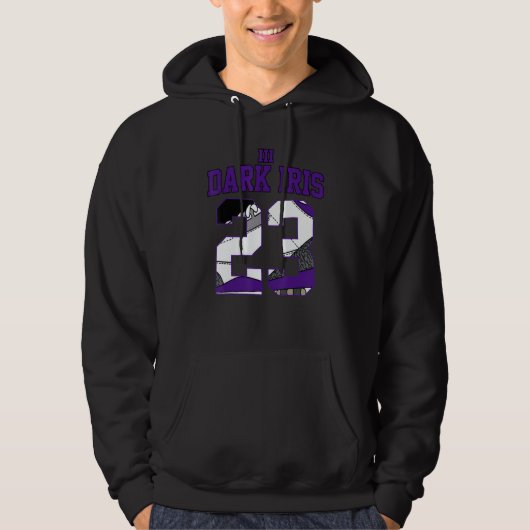 Design Number 23 Dripping Shoes Purple Dark Iris 3 Hoodie (Voorkant)