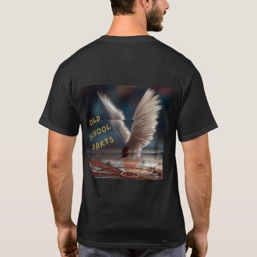 Design Old School Darts Pijlpijl T-shirt (Achterkant)