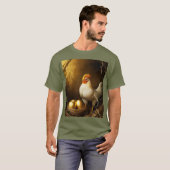 Design olijfgroen T-shirt (Voorkant volledig)