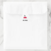 Design onder Singaporese vlag Sticker (Tas)