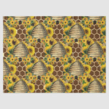 Design One van de zonnebloem- en bijenreeks