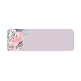 Design Own  Girly Pink Floral Stationery Etiket