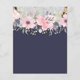 Design Own  Girly Pink Floral Stationery Flyer