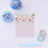 Design Own  Girly Pink Floral Stationery Flyer (Enkel)