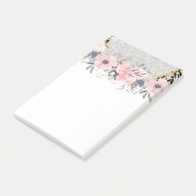 Design Own  Girly Pink Floral Stationery