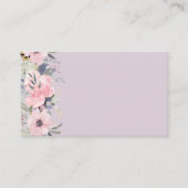 Design Own  Girly Pink Floral Stationery Visitekaartje (Voorkant)