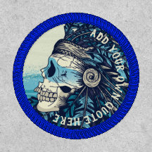 Design Own Gothic Skull Native American Indian