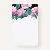 Design Own Pink Floral Event Business Stationery Badge (Achterkant)