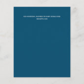 Design Own Pink Floral Event Business Stationery Flyer (Achterkant)