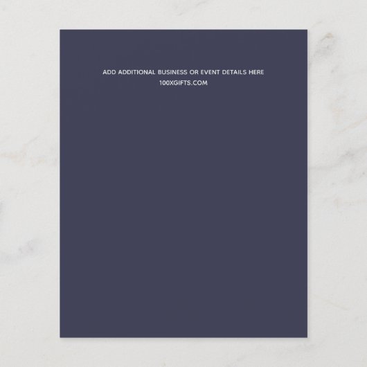 Design Own Pink Floral Event Business Stationery Flyer (Achterkant)