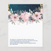 Design Own Pink Floral Event Business Stationery Flyer (Voorkant)