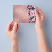 Design OWN Rosegold Metallic Event Business Flyer (Hand)