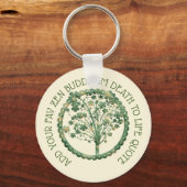 Design Own Zen Birth to Death Buddhism Quote Fav Sleutelhanger (Voorkant)