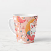 Design Pattern cartoon Thema Kinderen Latte Mok (Linkerhoek)