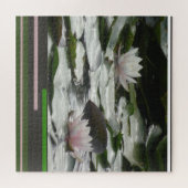 Design Puzzle: Prachtige roze waterlillies Legpuzzel (Horizontaal)
