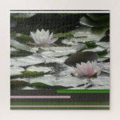Design Puzzle: Prachtige roze waterlillies Legpuzzel (Verticaal)