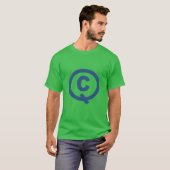 DESIGN QUEBEC donkergroen shirt (Voorkant volledig)