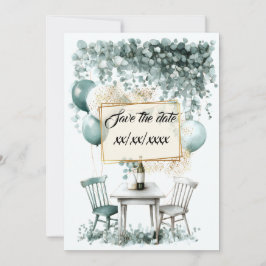 Design save the Groene date is het beste om aan te Kaart