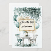 Design save the Groene date is het beste om aan te Kaart (Voorkant / Achterkant)