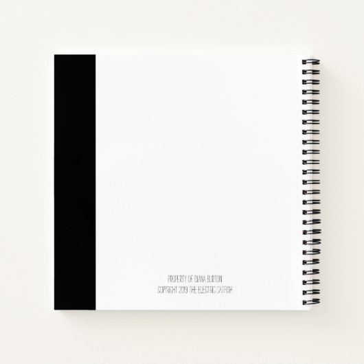 Design schetsboek notitieboek (Achterkant)