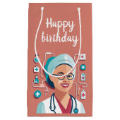 design sympa pour l'anniversaire d'une infirmière klein cadeauzakje (Voorkant)