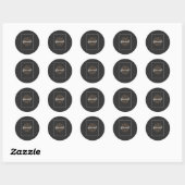 design T-Shirt Ronde Sticker (Vel)