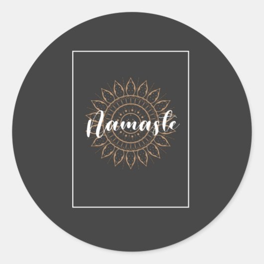 design T-Shirt Ronde Sticker (Voorkant)
