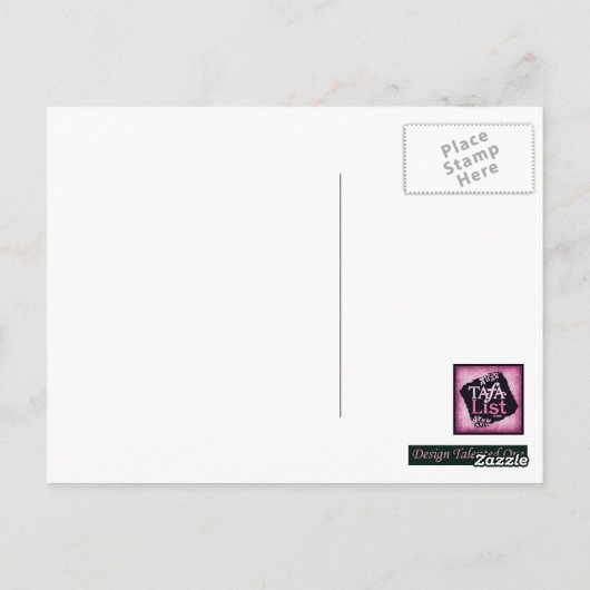 Design Talented One Briefkaart (Achterkant)