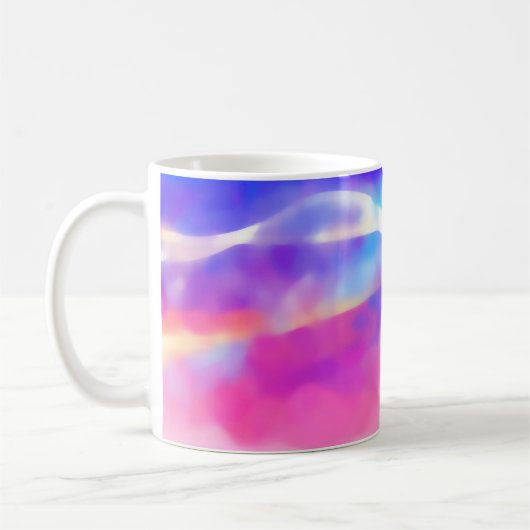 design textuur digitale kunstachtergrond abstracte koffiemok (Links)
