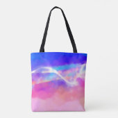 design textuur digitale kunstachtergrond abstracte tote bag (Achterkant)