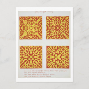 design uit de 13e eeuw, illustratie uit 'Spec' Briefkaart
