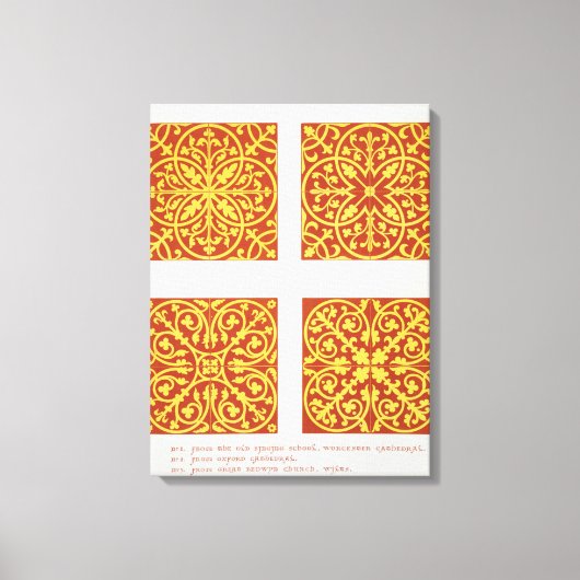 design uit de 13e eeuw, illustratie uit 'Spec' Canvas Afdruk (Voorkant)